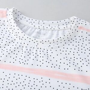 SHEIN Women's Polka Dot and Stripe Top